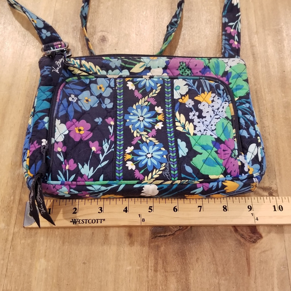 Vera Bradley Crossbody Purse Floral Flower AOP Allover - Picture 7 of 10